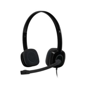 logitech h151 auriculares con microfono microfono giratorio controles en cable diadema ajustable conexion jack 3.5mm cable de 1.80m color negro