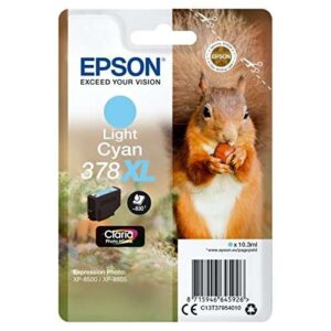 epson 378xl cyan light cartucho de tinta original c13t37954010
