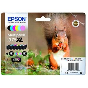 epson 378xl pack de 6 cartuchos de tinta originales c13t37984010