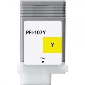 canon pfi107 amarillo cartucho de tinta generico reemplaza pfi107y/6708b001