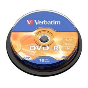 verbatim dvd r 16x 4.7gb (tarrina 10 uds)