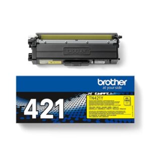 brother tn421 amarillo cartucho de toner original tn421y