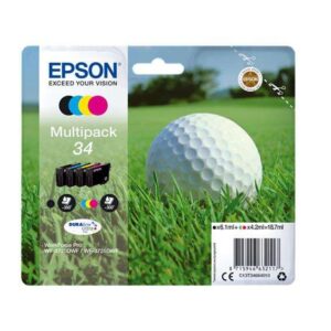 epson t3466 pack de 4 cartuchos de tinta originales c13t34664010