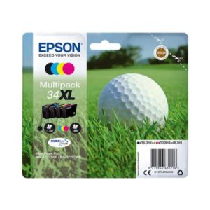 epson t3476 pack de 4 cartuchos de tinta originales c13t34764010