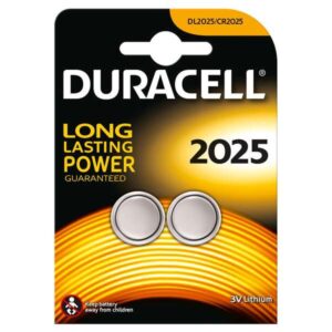 duracell dl2025b2 pila de boton de litio cr2025 3v (2 unidades)