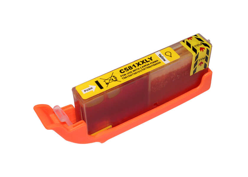 canon cli581xxl amarillo cartucho de tinta generico reemplaza 1997c001/2105c001/2051c001