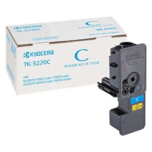 kyocera tk5220 cyan cartucho de toner original reemplaza 1t02r9cnl1/tk5220c