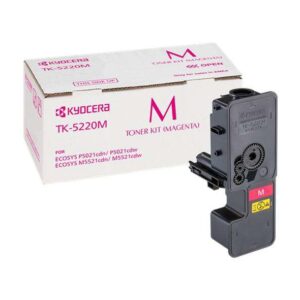 kyocera tk5220 magenta cartucho de toner original reemplaza 1t02r9bnl1/tk5220m