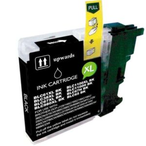 brother lc980xl/lc1100xl/lc985xl negro cartucho de tinta generico reemplaza lc980bk/lc1100bk/lc985bk