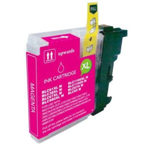 brother lc980xl/lc1100xl/lc985xl magenta cartucho de tinta generico reemplaza lc980m/lc1100m/lc985m