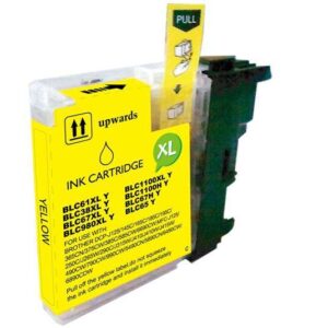 brother lc980xl/lc1100xl/lc985xl amarillo cartucho de tinta generico reemplaza lc980y/lc1100y/lc985y