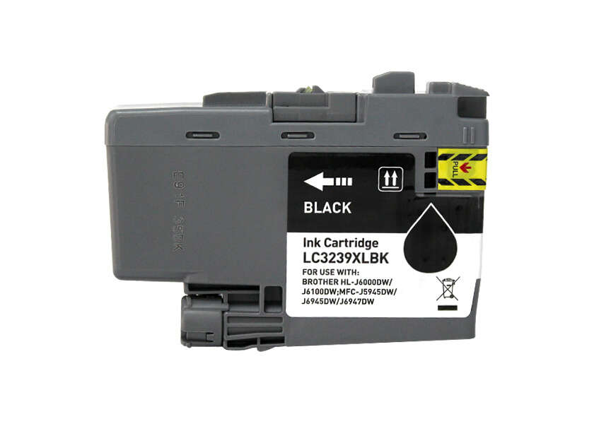 brother lc3239xl negro cartucho de tinta pigmentada generico reemplaza lc3239xlbk