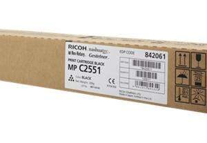 ricoh aficio mp c2051/mp c2551 negro cartucho de toner original 842061/841504/841587/842465