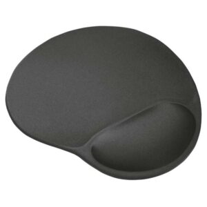 trust bigfoot alfombrilla raton ergonomica reposamuñecas de gel medidas 23.6x20.5x1.6 cm color negro