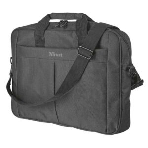 trust primo maletin para portatil hasta 16" bolsillo exterior 2 compartimentos interiores bandolera color negro