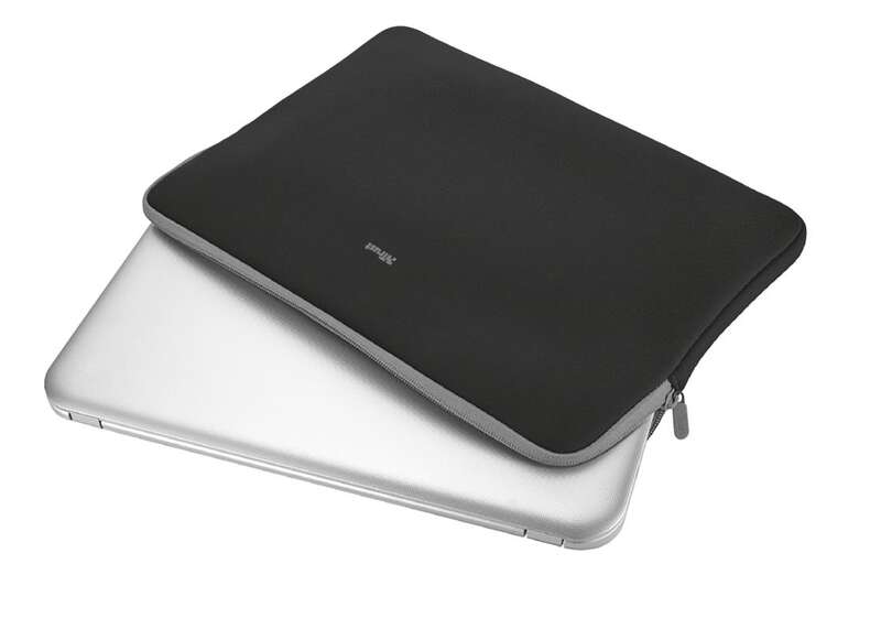 trust primo funda para portatil hasta 11.6" compartimento acolchado suave y ligera neopreno viscoelastico color negro
