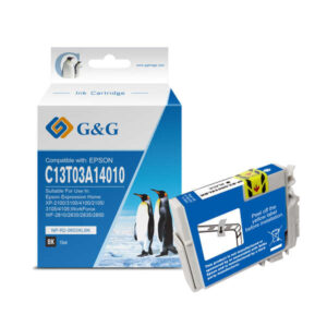 g&g epson 603xl negro cartucho de tinta pigmentada generico reemplaza c13t03a14010/c13t03u14010